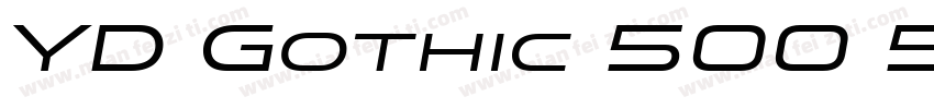 YD Gothic 500 550字体转换